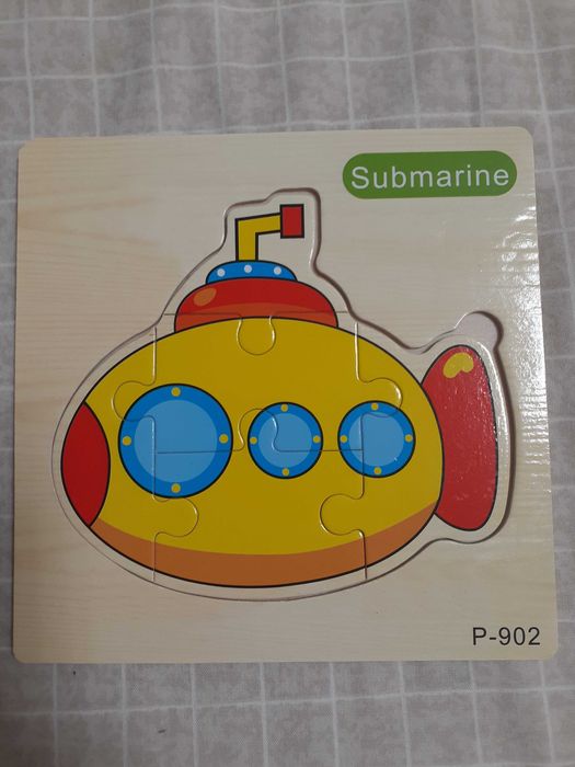 Дерев'яний пазл субмарина