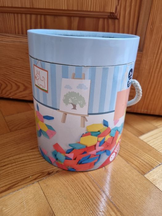 Small foot - Tangram mozaika XL drewniane elementy