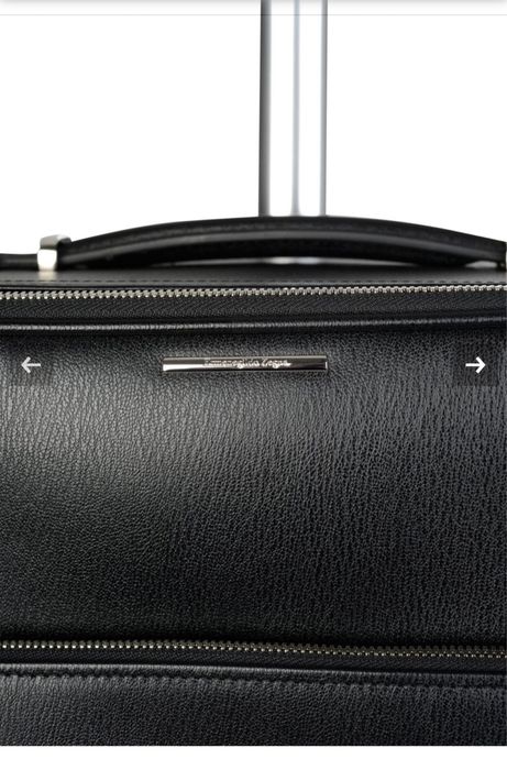 Mala viagem troley de pele marca Ermenegildo Zegna