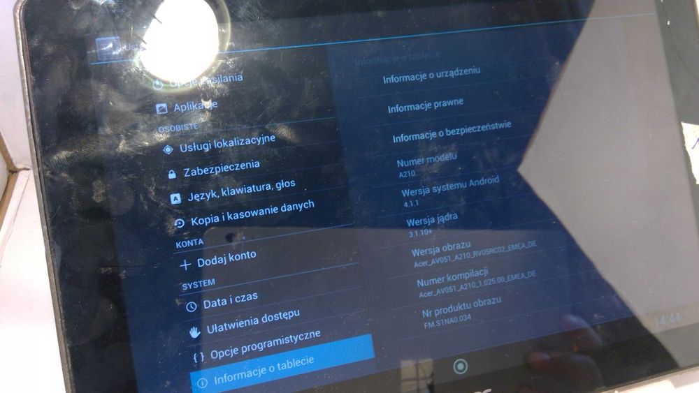 Tablet acer A210 nr1390