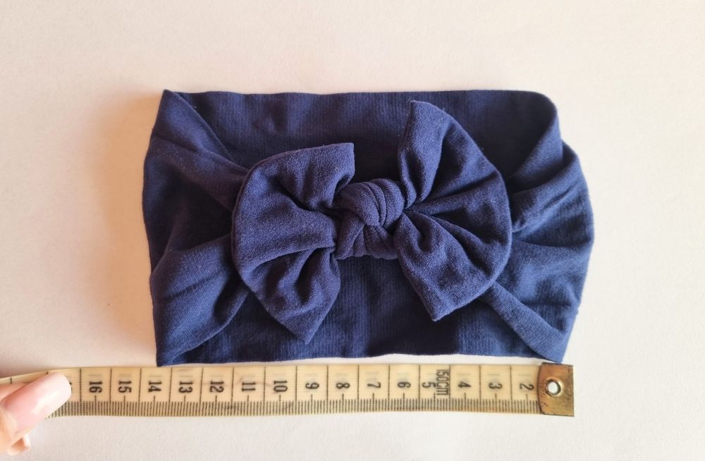 cieńka opaska na głowę dla niemowląt kokardka