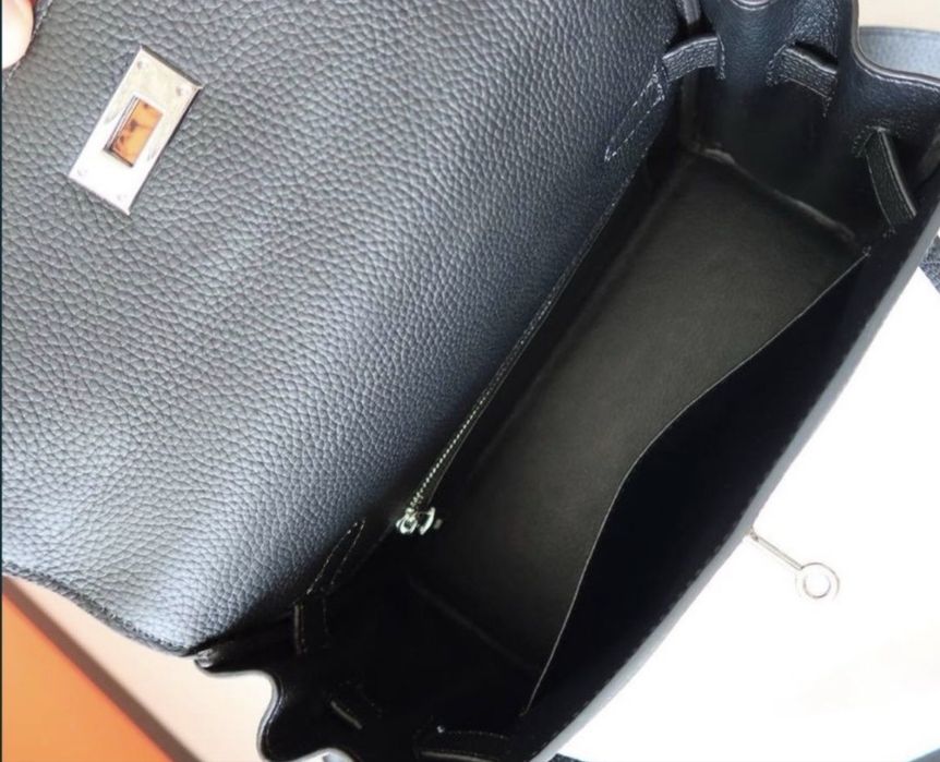 Сумка в стиле Hermes Kelly 25см кожа Togo