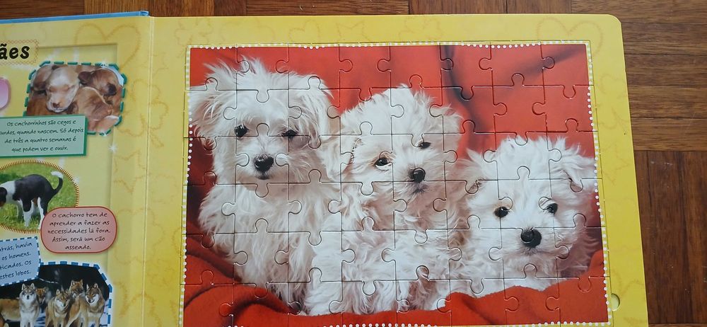 O meu livro puzzle de cães