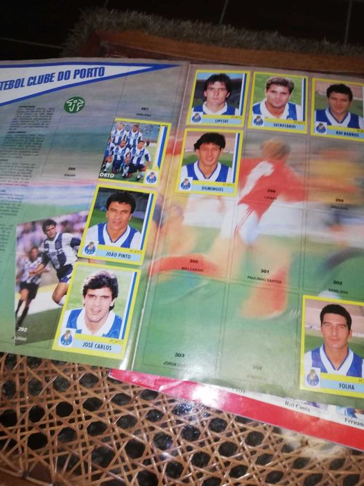 Cadernetas de futebol incompletas (anos 1995 e 1996)