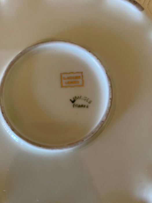 Caixa de loiça fina da marca Limoges