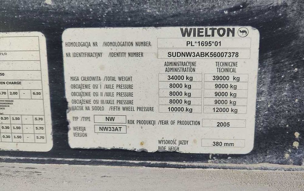 Самоскид напівпричіп Wielton 34м3 Свіжий