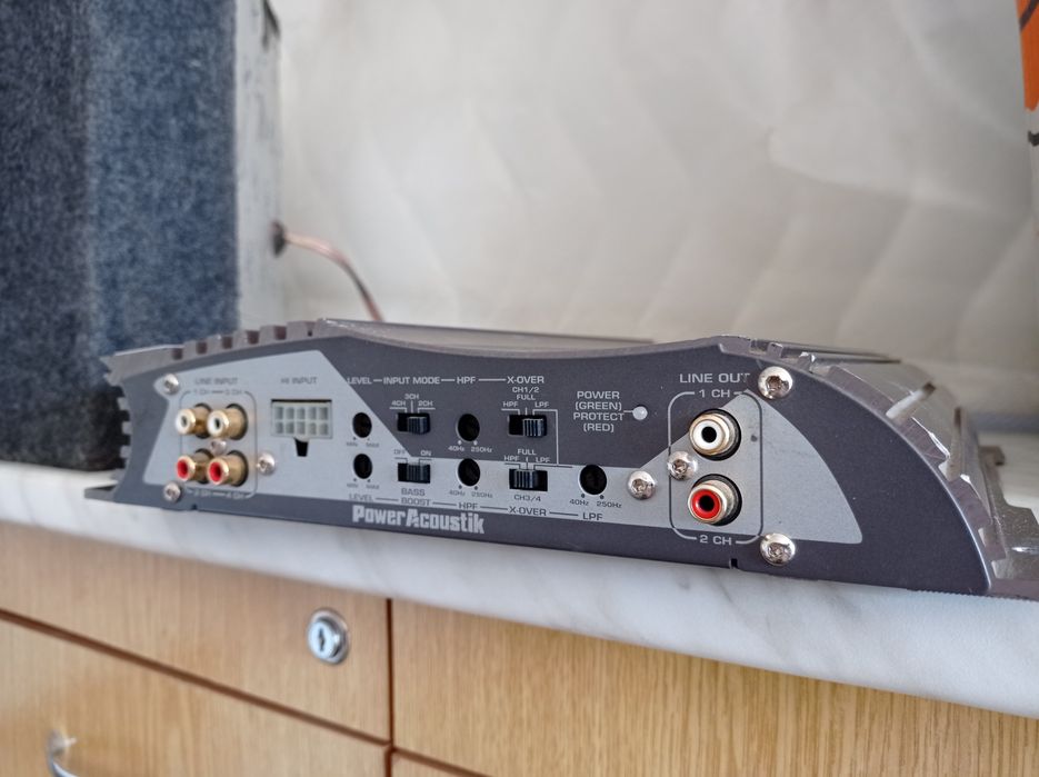 Мощный комплект Power Acoustik PS4-600 + 10" сабвуфер (600 Вт) / Готовый бас в машину
