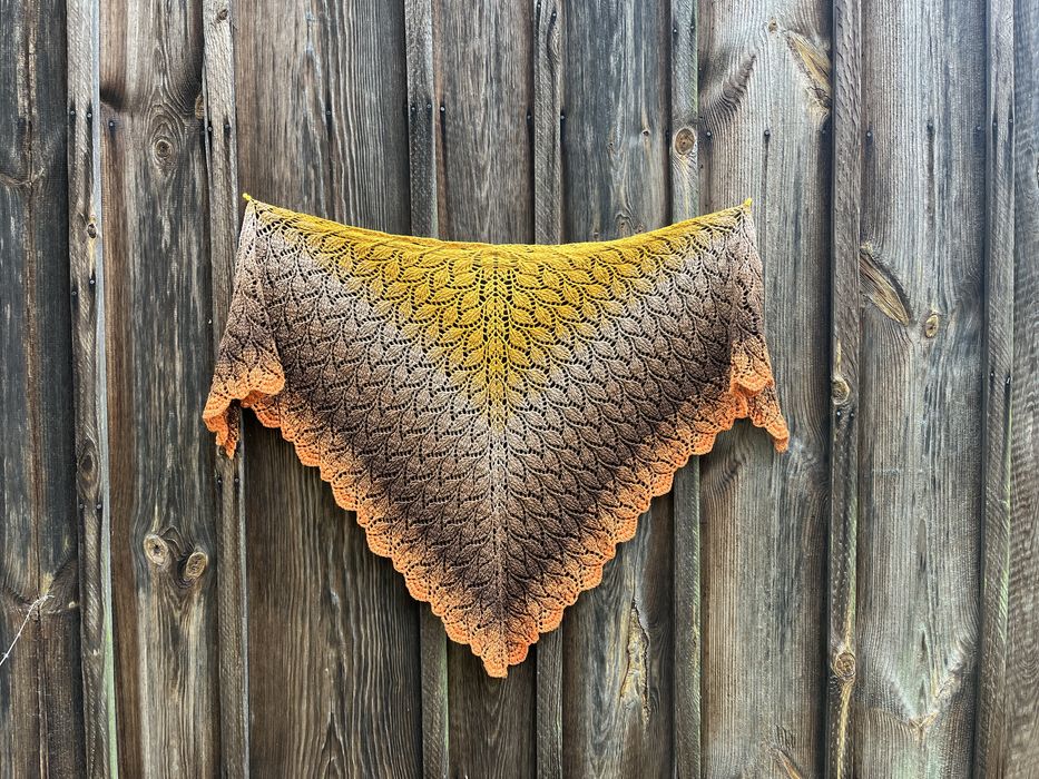 Chusta szydełkowa handmade ombre