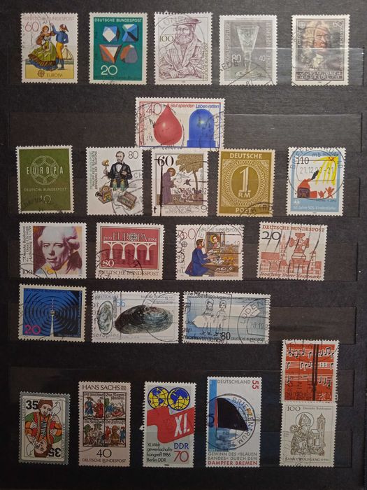 Znaczki Pocztowe Niemcy Deutche Niemieckie 253 szt (80)