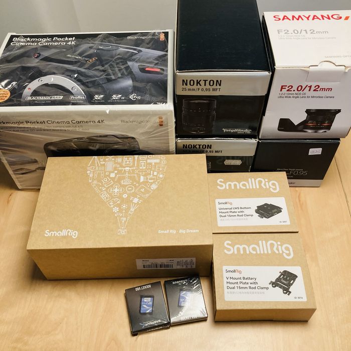 Blackmagic Pocket 4K + Voigtlander Nokton