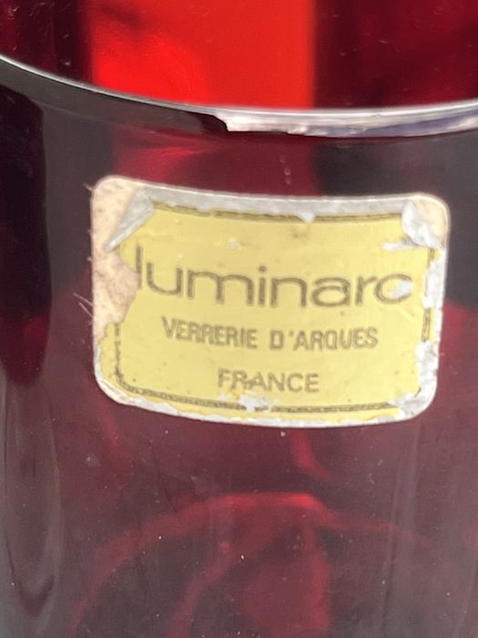 Luminarc, France, zestaw 17 kieliszków (rubin)