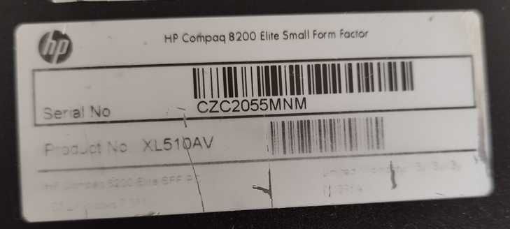 HP Compaq 8200 Elite SFF Core I3-2120