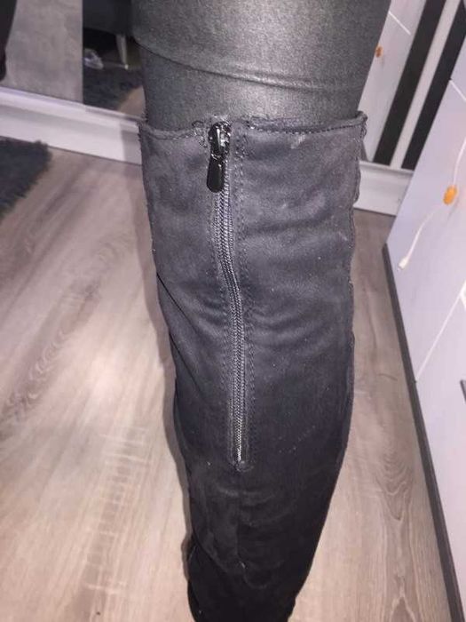 VICES kozaki czarne muszkieterki 36r
