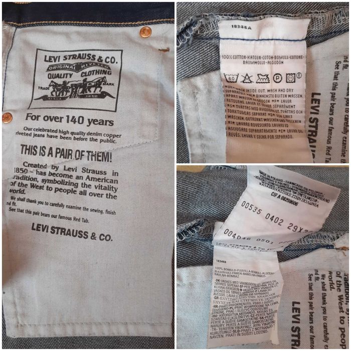 38 Levi's nowe dżinsy jeansy spodnie bootcut '90s Y2K real vintage
