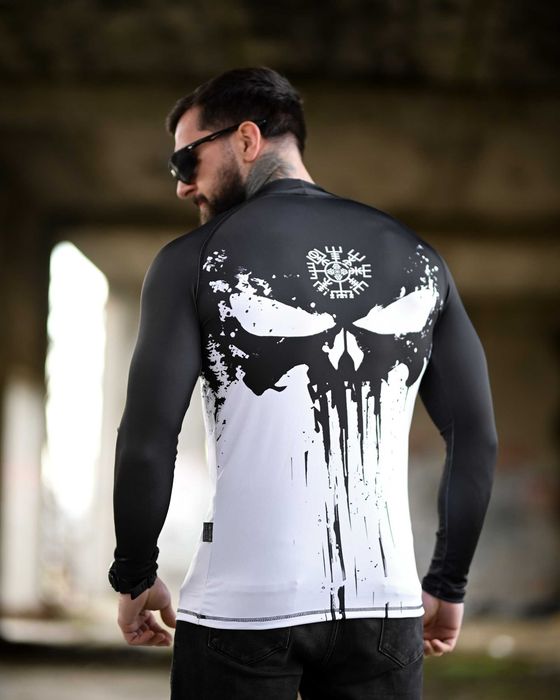 Рашгард мілітарі Punisher Vegvisir чоловічий — без передоплати