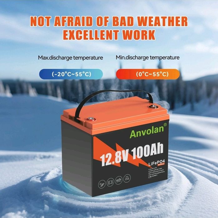 Акумулятор Lifepo4 12v 100ah Redodo Anvolan Powmr