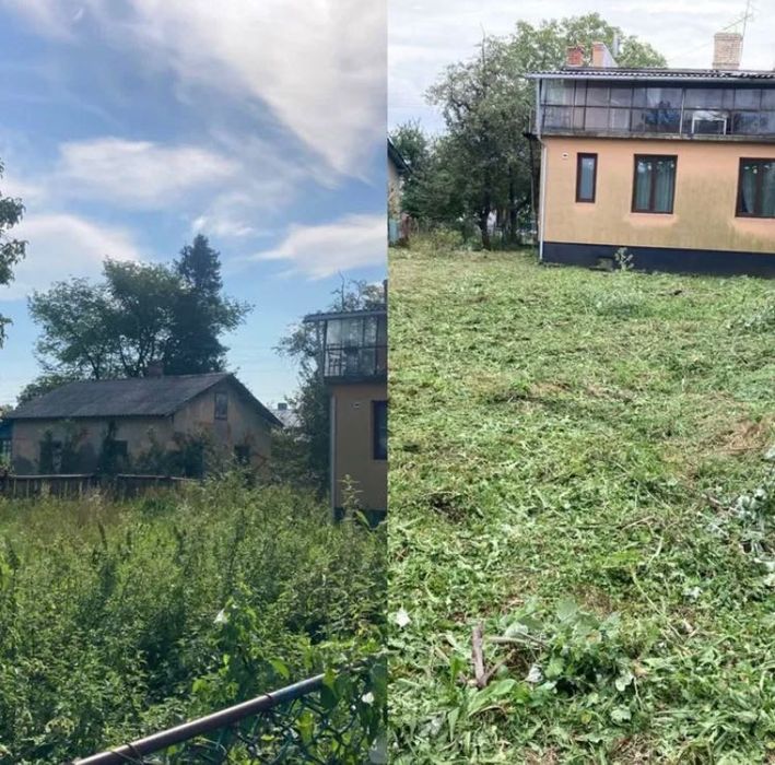 чистка ділянок, обрізка дерев