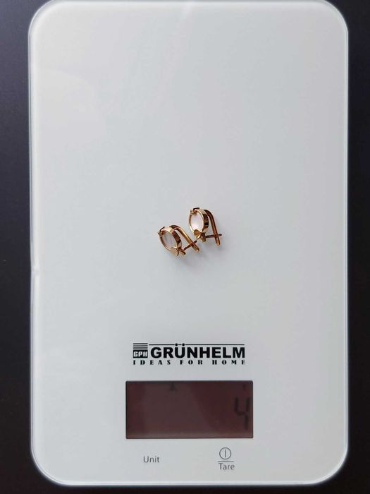 Сережки золоті з фіанітами і перламутром арт.449707 Tango