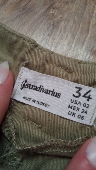 Spodnie cargo rozmiar 34