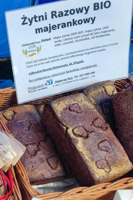 1kg Chleb Majerankowy 100% Żytni Pełnoziarnisty na zakwasie