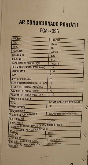 Ar condicionado portátil