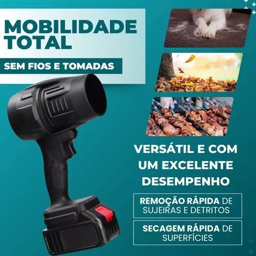 Soprador ar 48v novo 2 baterias