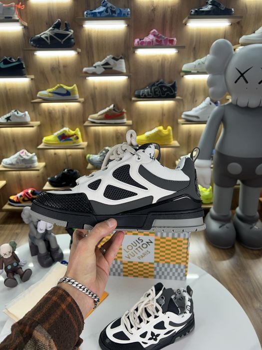 Кросівки снікерси Louis Vuitton LV Skate Trainers Grey / White