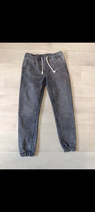Нові джинси джогери графітові (Acid Wash)