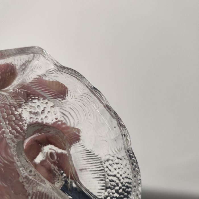 Ząbkowice Kaczka Łabędź Szklany Bomboniera Figurka Vintage Retro