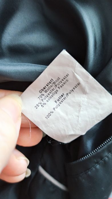 Sg Elegancki męski płaszcz L , XL dyplomatka wełniany płaszcz