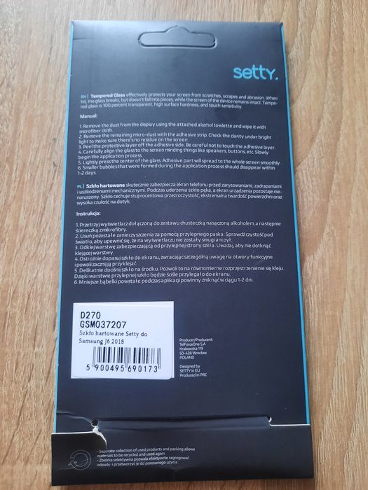 Szkło hartowane Samsung J6 2018.