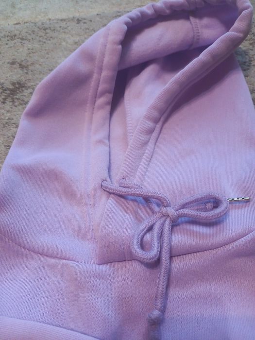 Bluza liliowa typu kangur