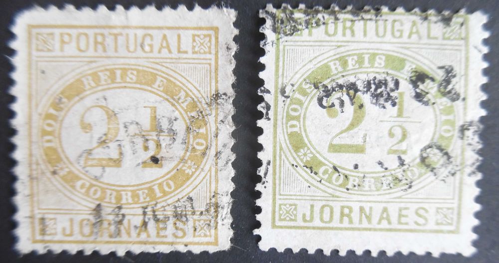 Selos Portugal 1876-Clássico "Jornaes" c/ variante usados Af. nº 48