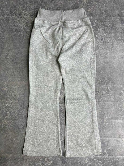 Штани жіночі сірі серые штаны бавовна grey sweatpanst flared клеш XS S