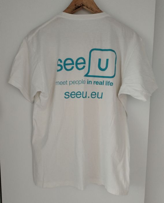 Koszulka / T-shirt męski biały SeeU rozmiar M