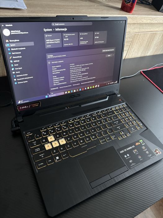 Laptop Gamingowy ASUS TUF GAMING A15