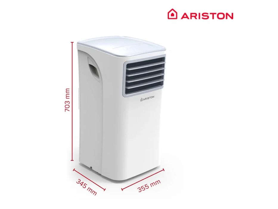 Ar Condicionado Portátil ARISTON Mobis 8 (16 m² - 8000 BTU - Branco)