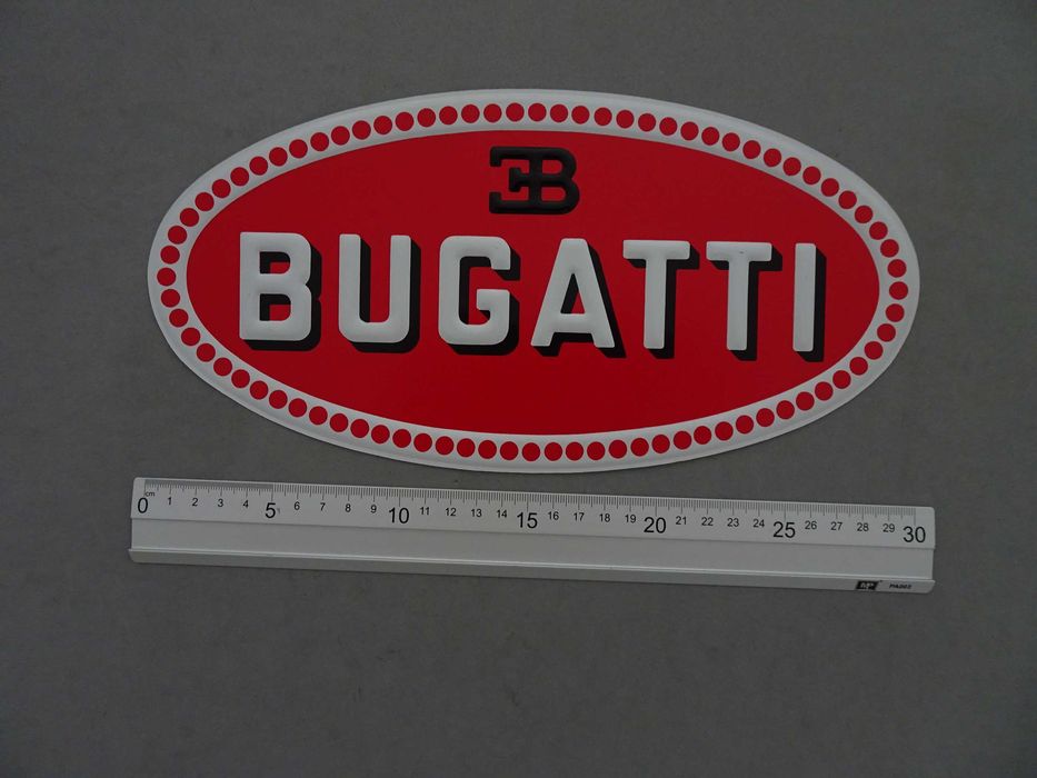 Chapa Esmaltada Bugatti
