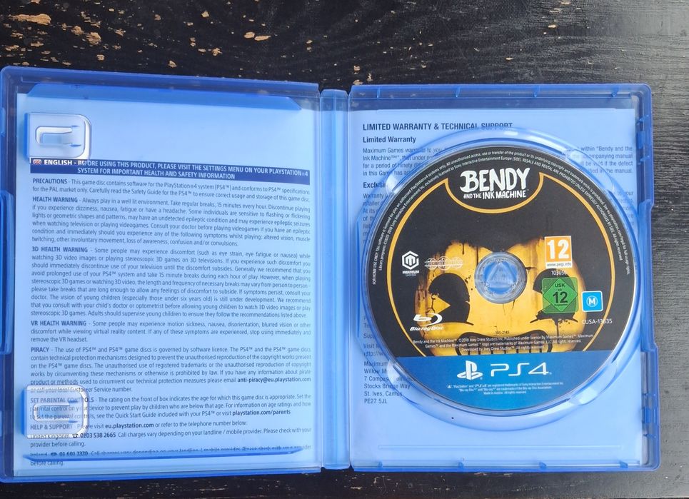 Bendy and the ink Machine PS4 (NM)