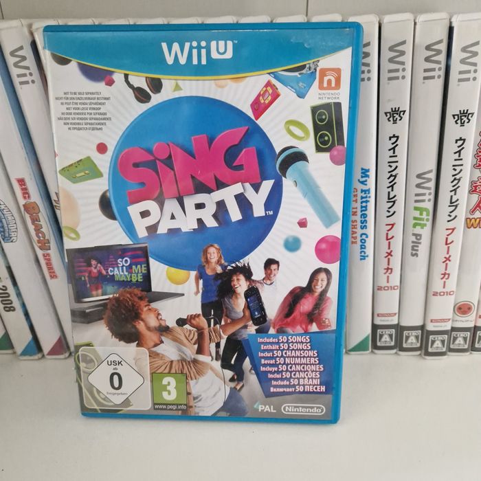Sing party nintendo wii u wiiu