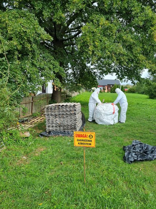 Odbiór, utylizacja płyt eternitowych zawierających azbest