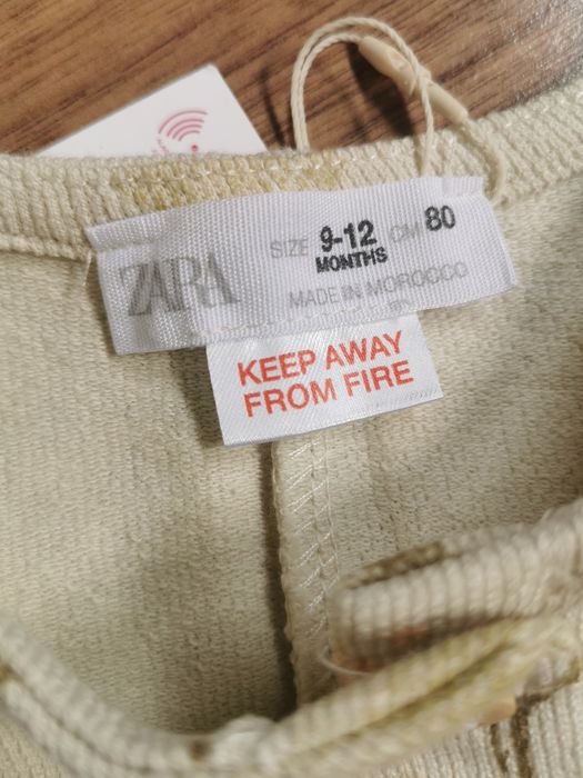 Ogrodniczki rustykalne Zara unisex roz. 80
