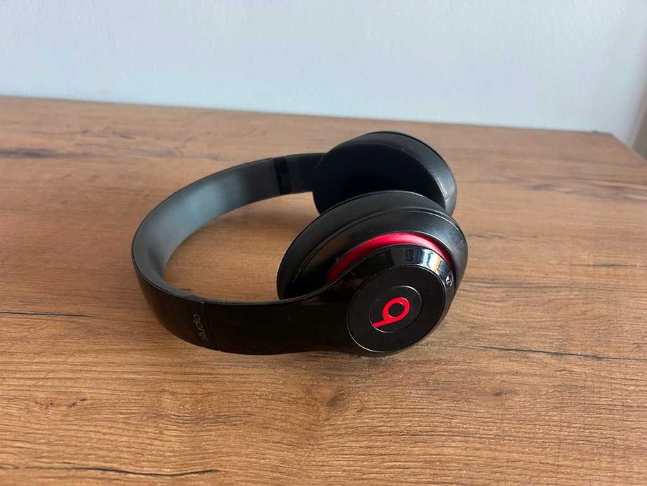 Słuchawki Beats Studio 2 Przewodowe Czarny Połysk Black Nowe Poduszki