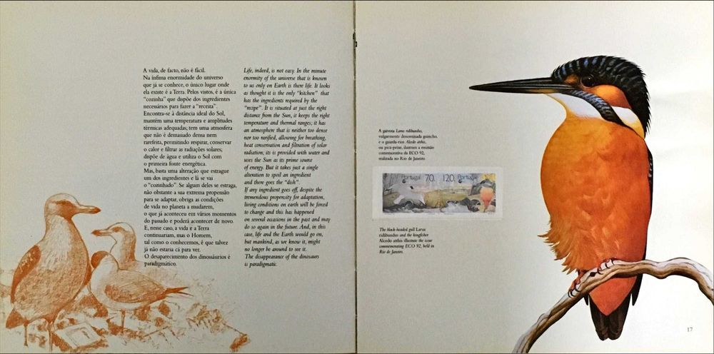 LIVRO Filatelia Conservação da Natureza