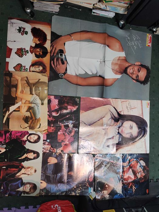 Lote 64 Posters antigos Música/Cinema