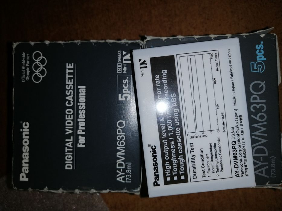 Продам кассеты miniDV AY-DVM63PQ, новые и б/у.