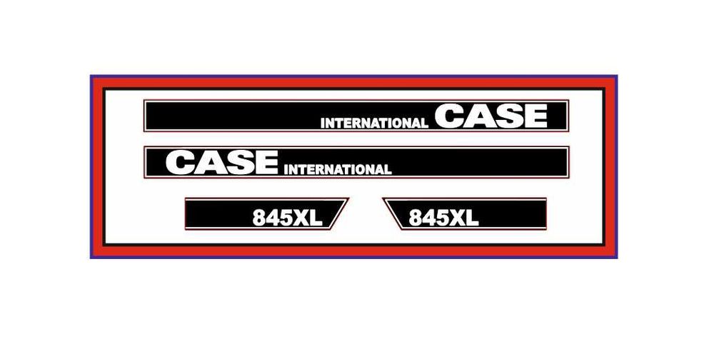 Naklejki traktor ciągnik CASE 845XL International Nalepki Naklejka komplet