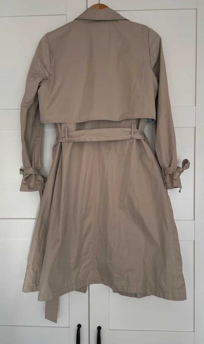 Reserved długi wiosenny trencz płaszcz damski XL