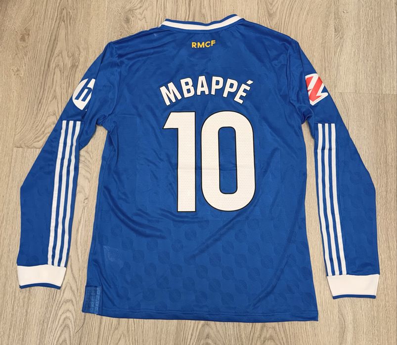 Camisola Real Madrid do Mbappé manga comprida