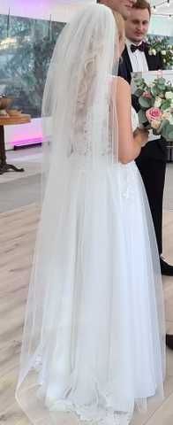 Piękna suknia ślubna na 160 cm wzrostu